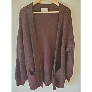 Wilfred Free merino wool cardigan, sz L (long)